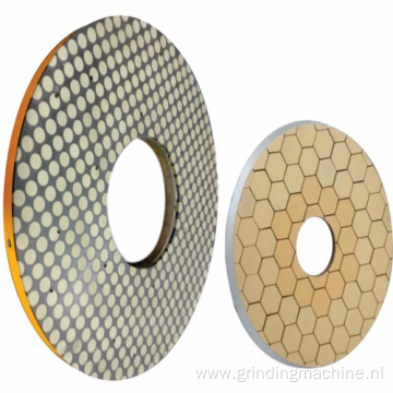 Diamond and CBN face grinding wheel for valveplate